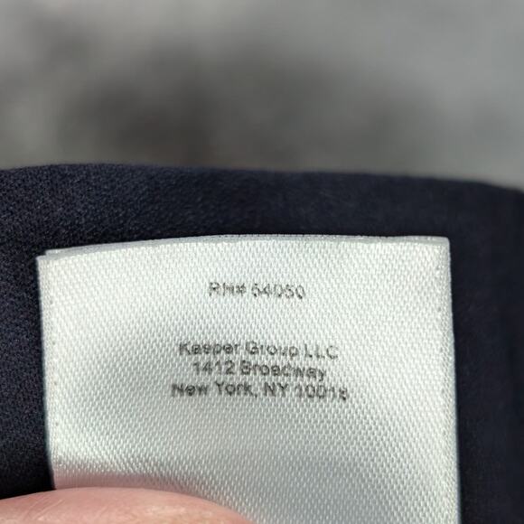 Anne Klein Pants Womens 2X Pull on Elastic Stretch Navy Blue Work Office Career - Picture 7 of 9